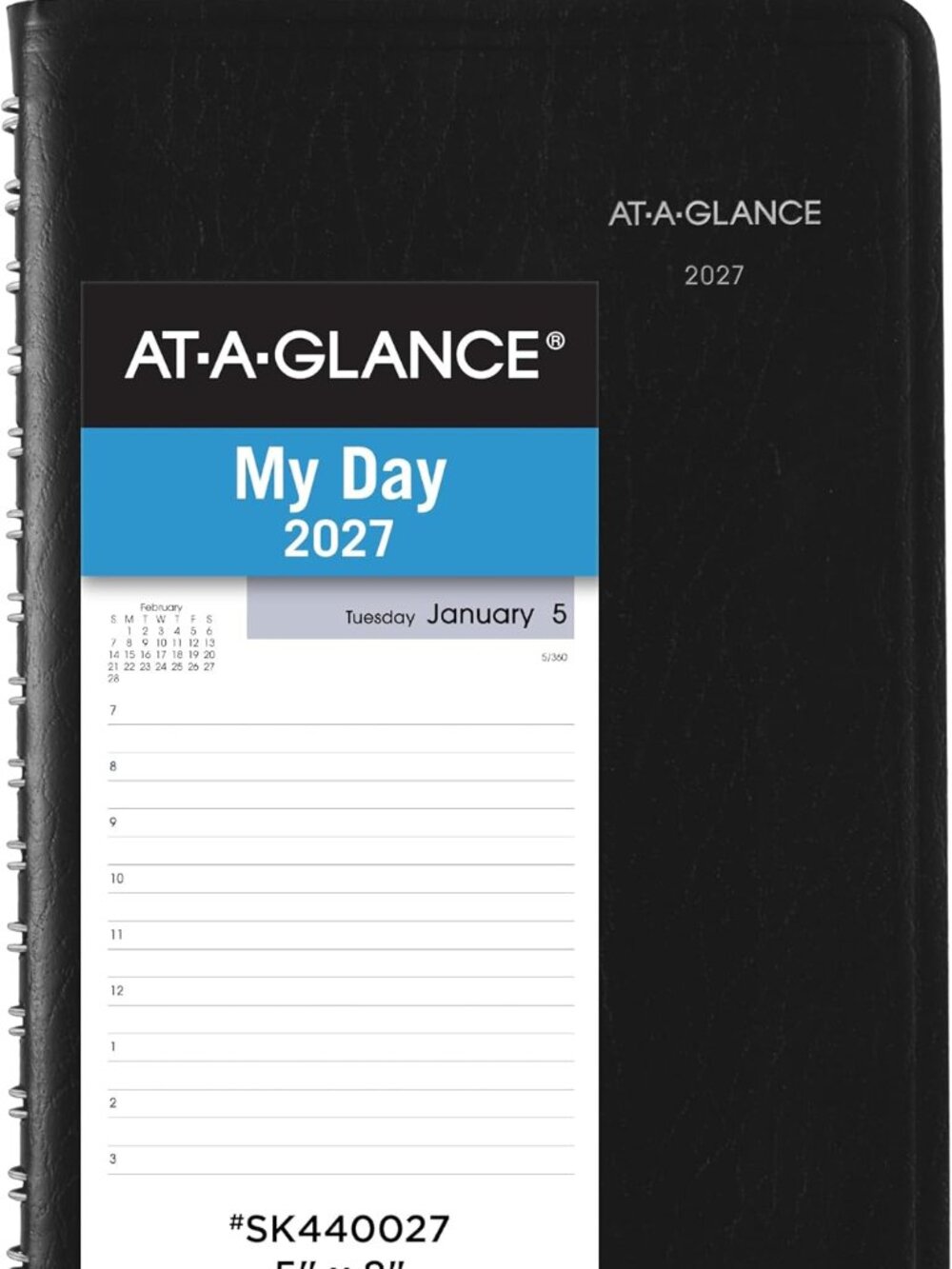 AT-A-GLANCE 2027 Appointment Book Planner, Daily, 5" x 8"